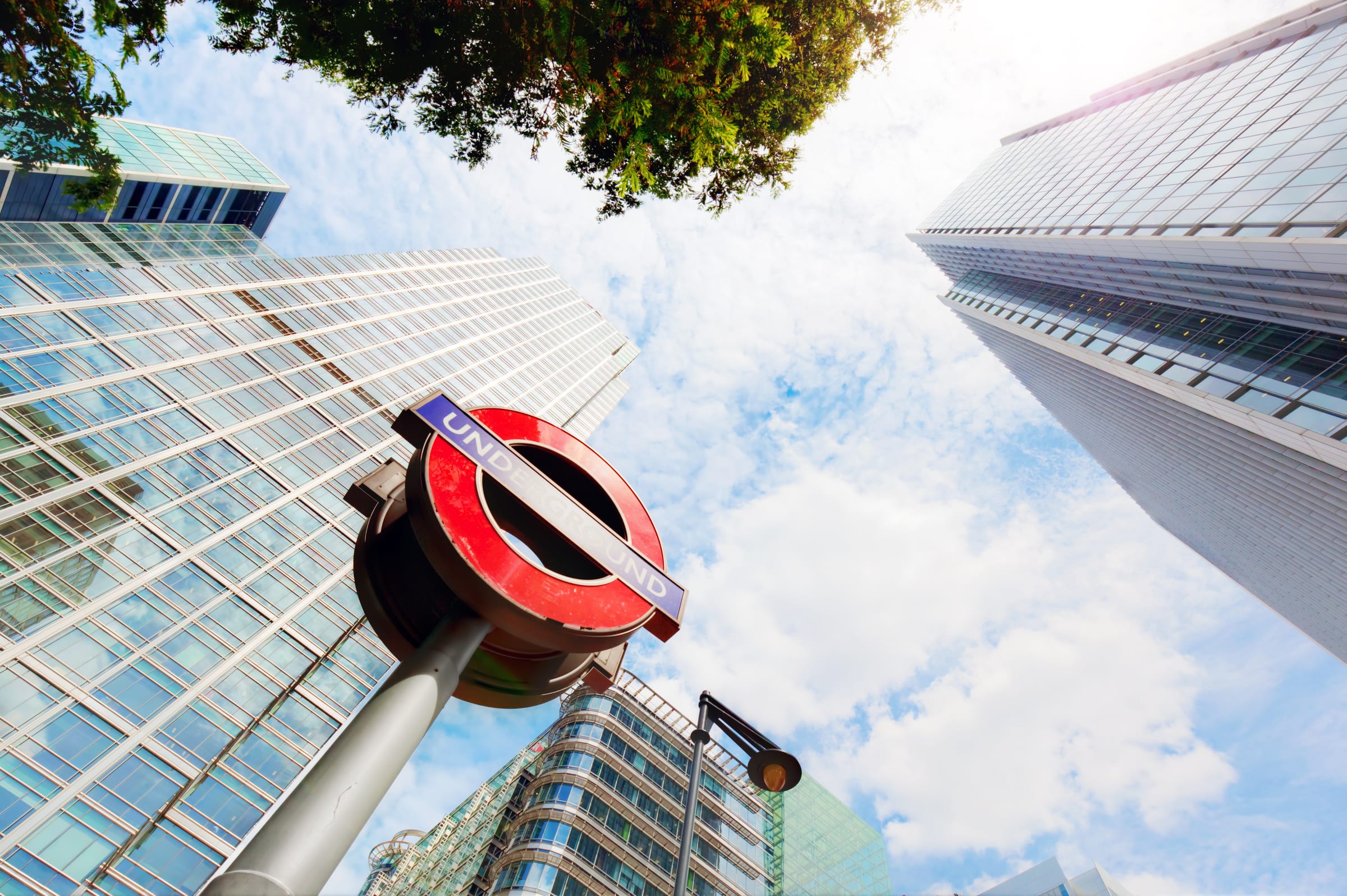 Canary Wharf, London — the financial district where the firm is based